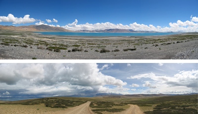 On the road in Tibet